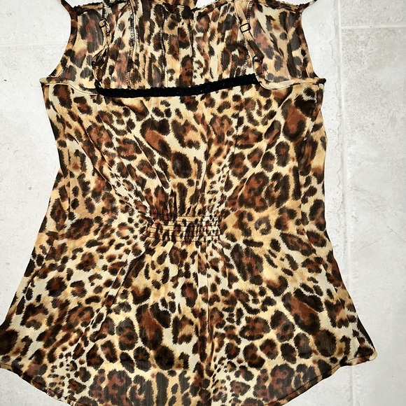 Guess Animal Print Spaghetti Strap Top - Picture 4 of 5